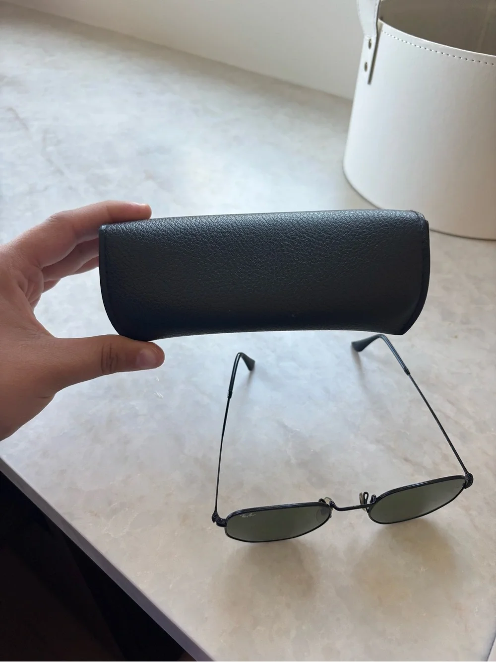 Ray-Ban Black Sunglasses Case with Matching Black Sunglass Frame